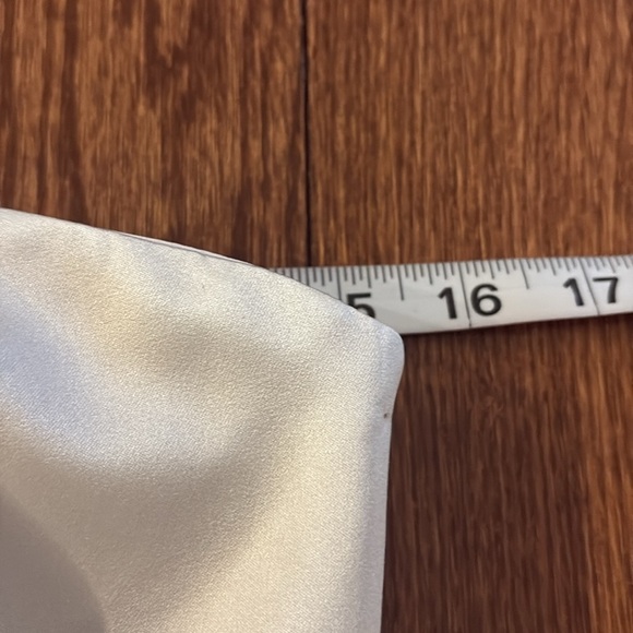 White label Vera Wang Strapless peplum Silver Gown bridesmaid formal wedding 0 - Picture 13 of 15